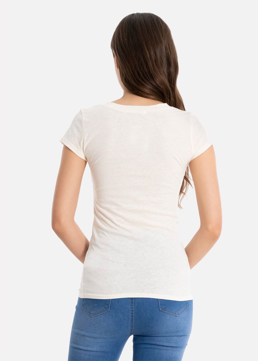 Blusa manga corta cuello v sold by Shasa product image thumbnail 4