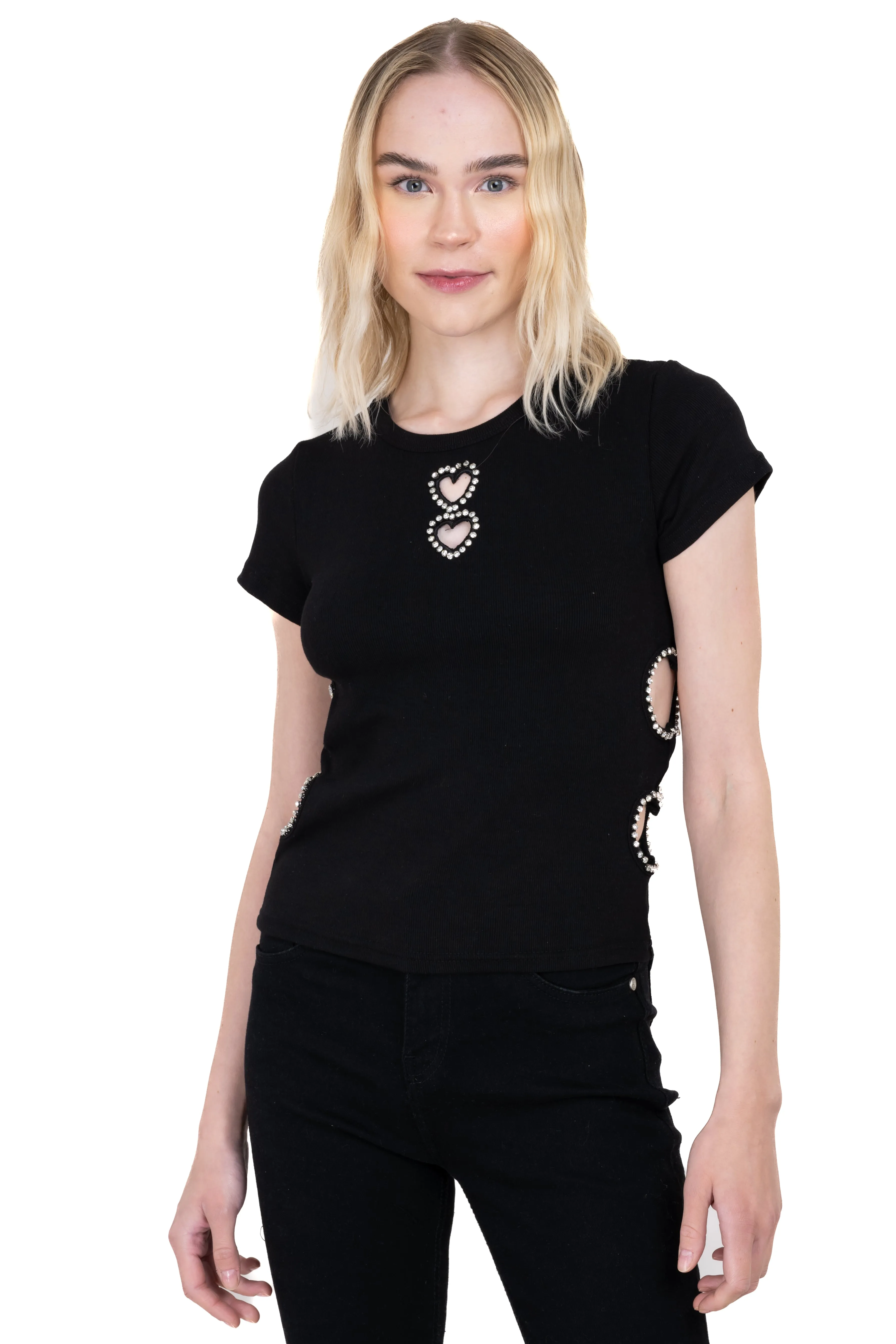 Top aberturas corazones brillos sold by Shasa