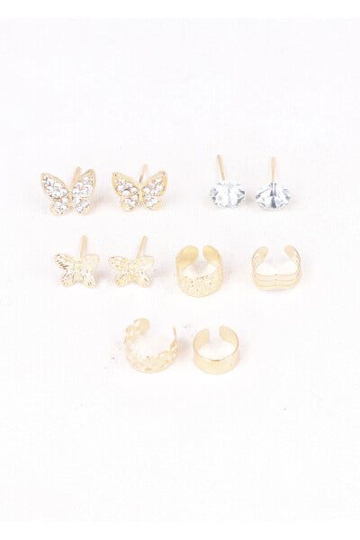Set 3 aretes mariposa sold by Shasa
