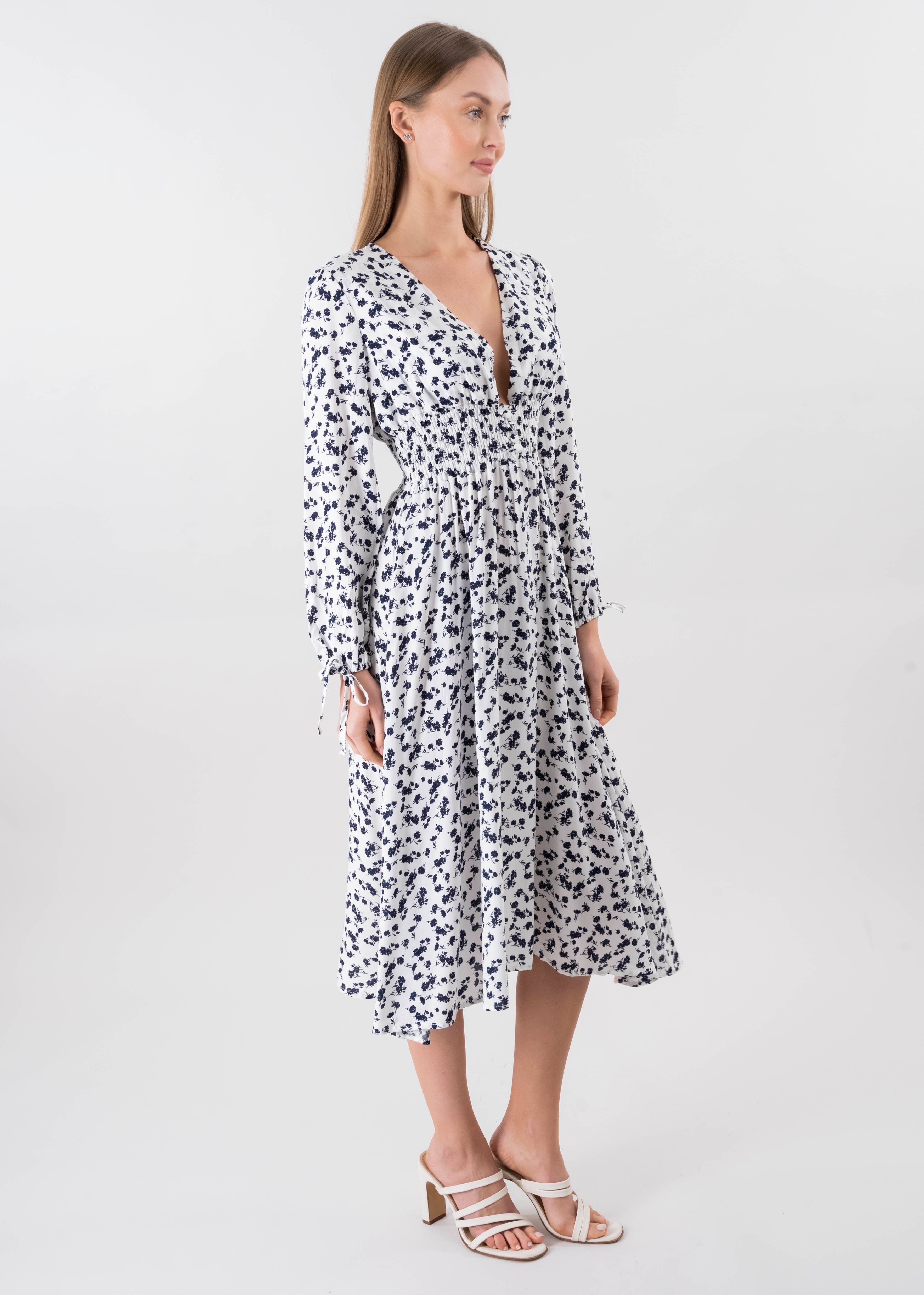 Vestido midi escote v botones sold by Shasa product image thumbnail 3