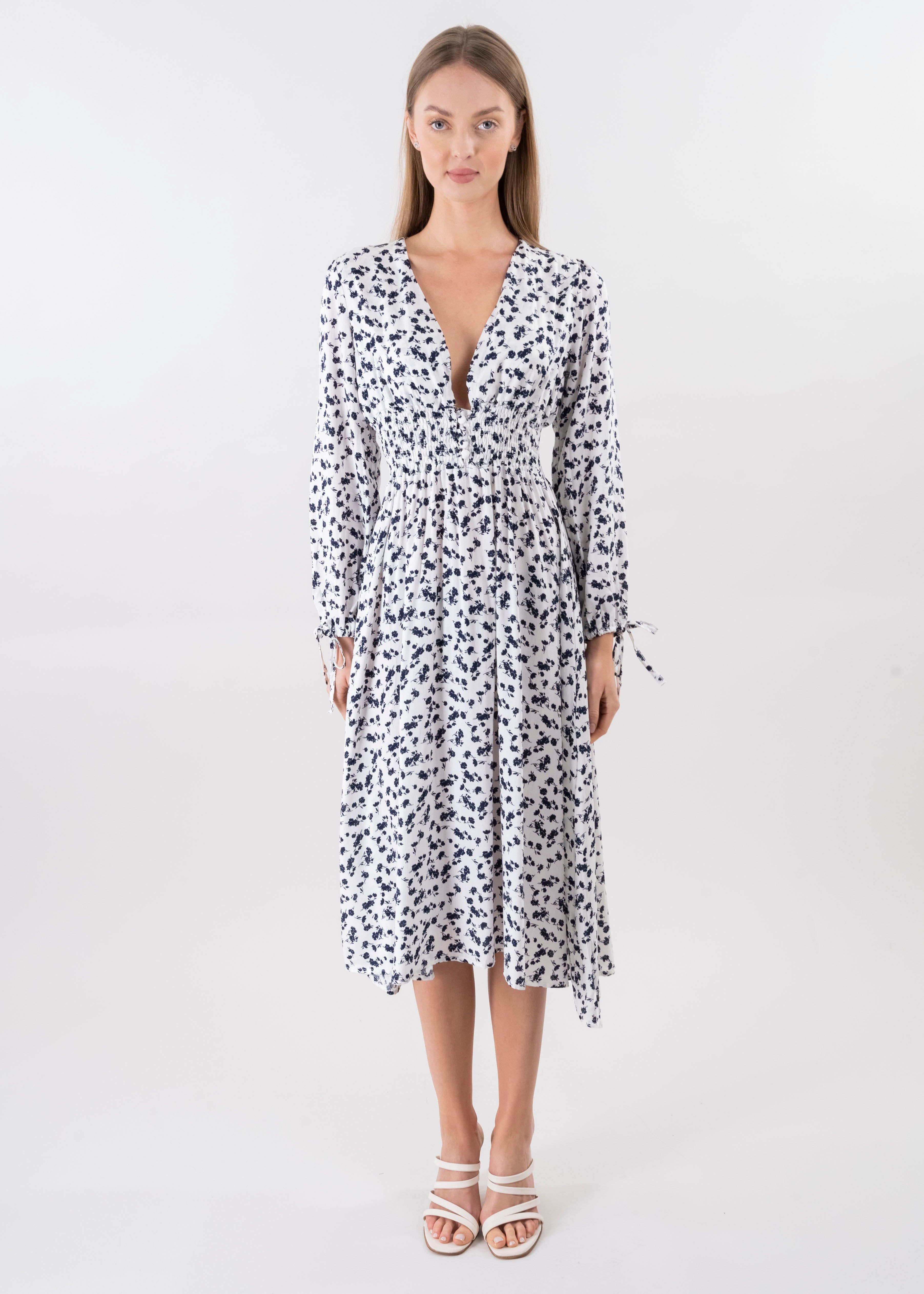 Vestido midi escote v botones sold by Shasa product image thumbnail 2