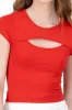 Top De Manga Corta Con Cut Out sold by Shasa