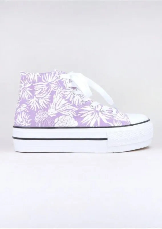 Tenis Botín Canvas Flores sold by Shasa