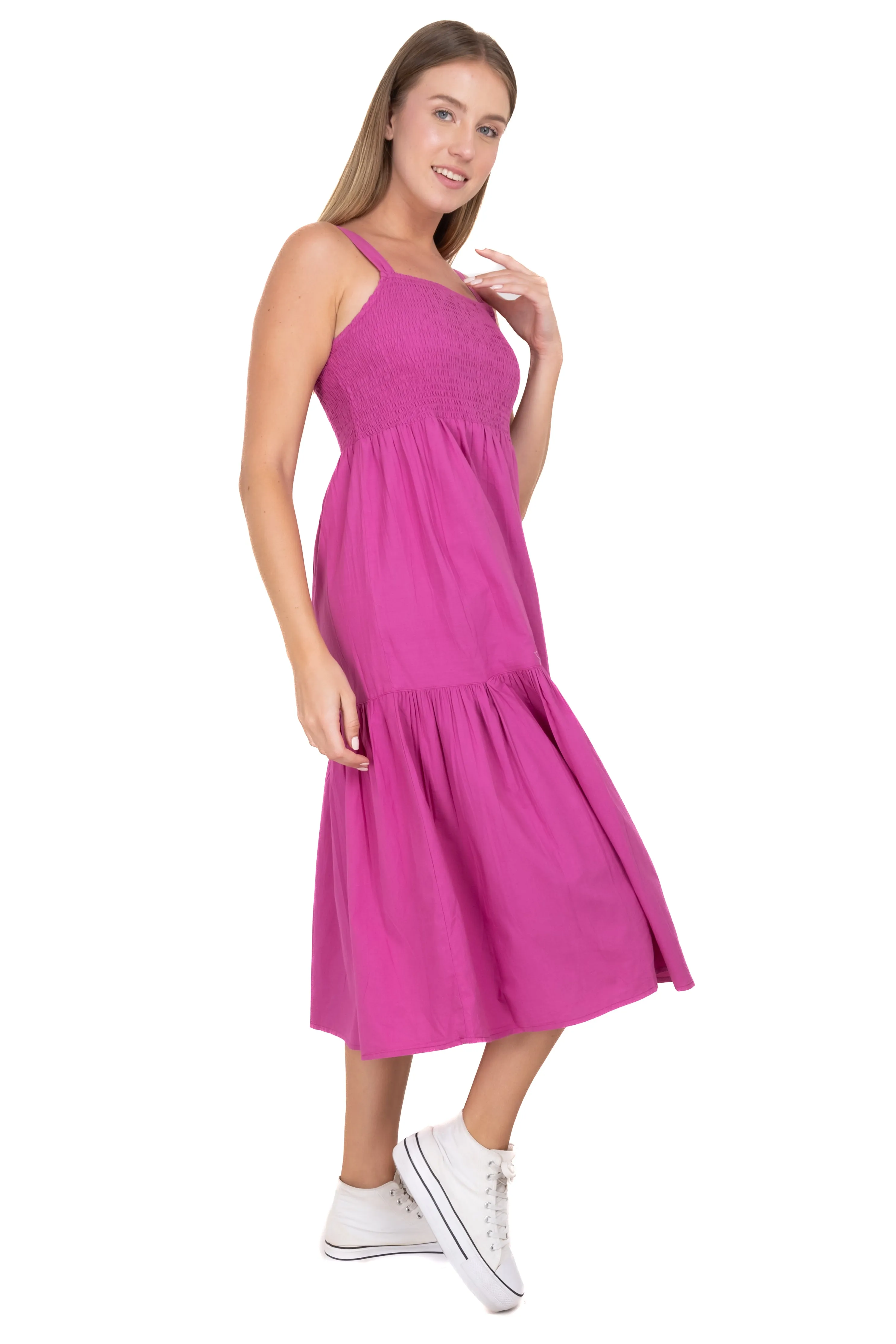 Vestido midi smock tirantes anchos sold by Shasa product image thumbnail 3