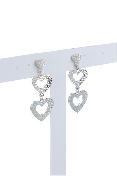 Aretes corazón triple sold by Shasa product image thumbnail 2