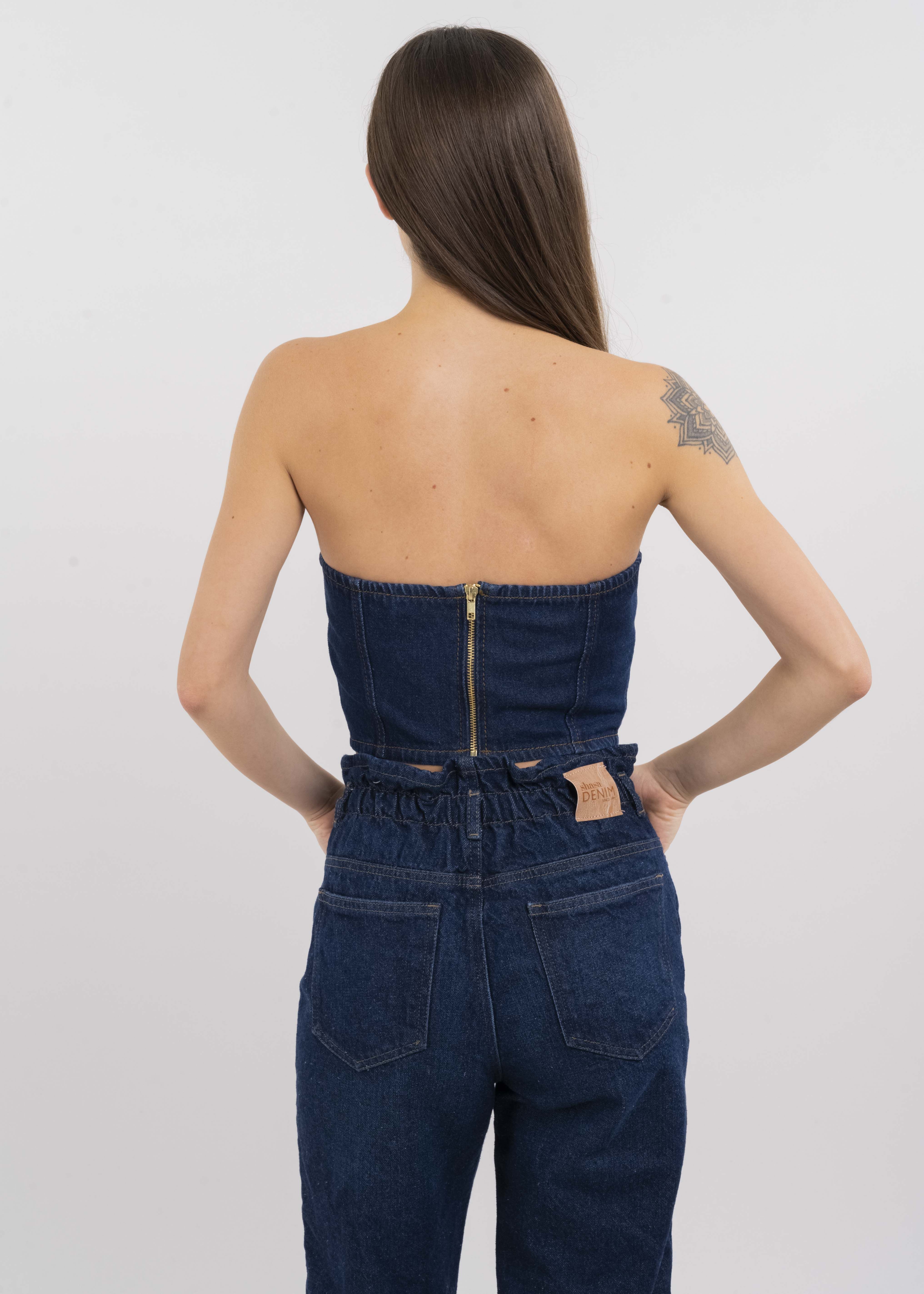 Top corset denim sold by Shasa product image thumbnail 4