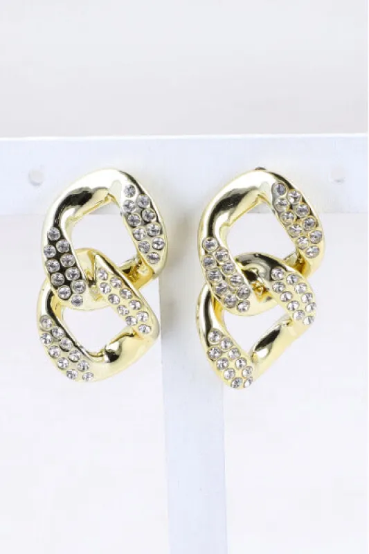 Aretes Cadena Brillos sold by Shasa