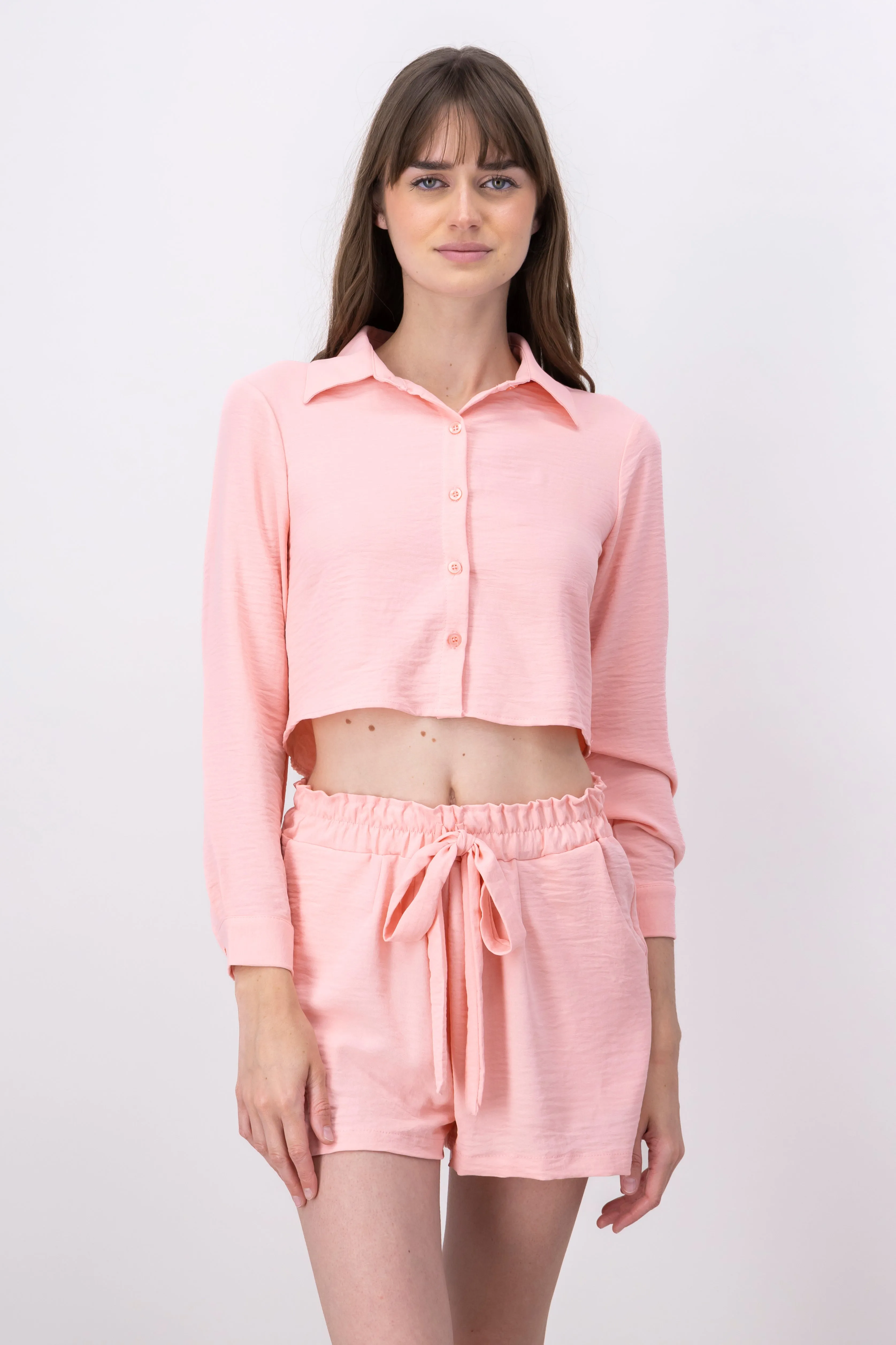 Camisa crop efecto textura sold by Shasa product image thumbnail 2