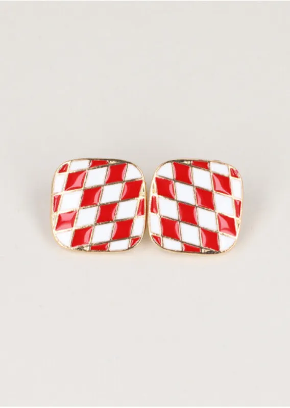 Aretes Cuadro Cuadros sold by Shasa