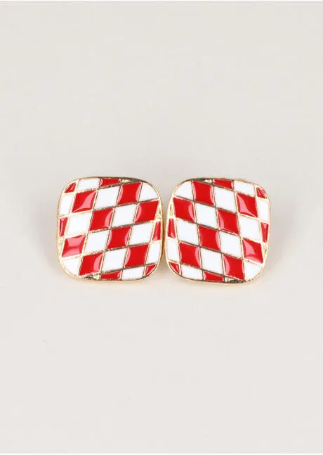 Aretes Cuadro Cuadros sold by Shasa