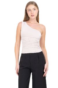 Top hombro descubierto plisado sold by Shasa