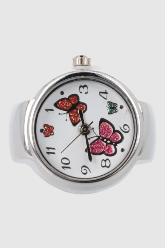 Anillo reloj mariposas sold by Shasa