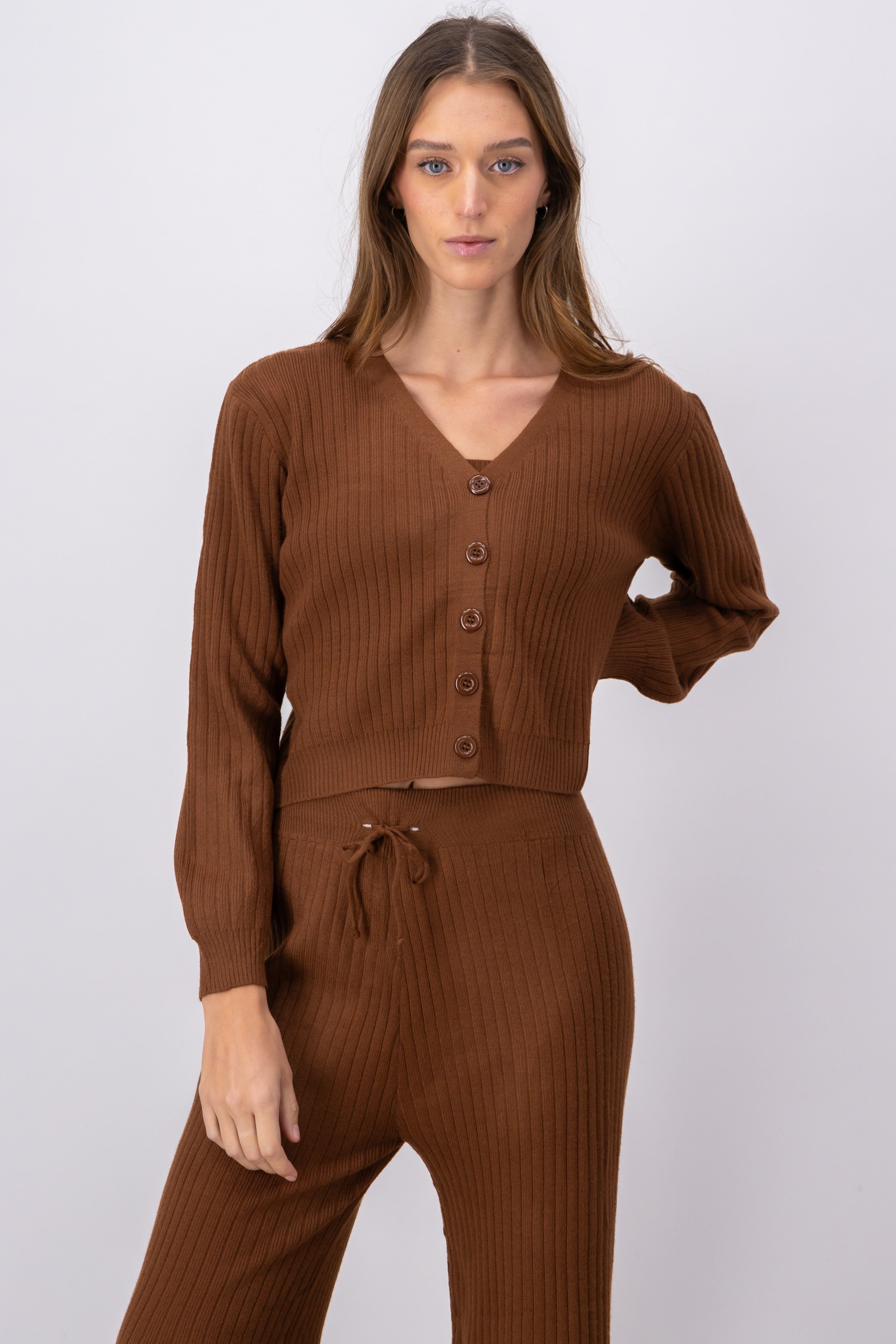 Cárdigan tejido acanalado botones sold by Shasa product image thumbnail 2