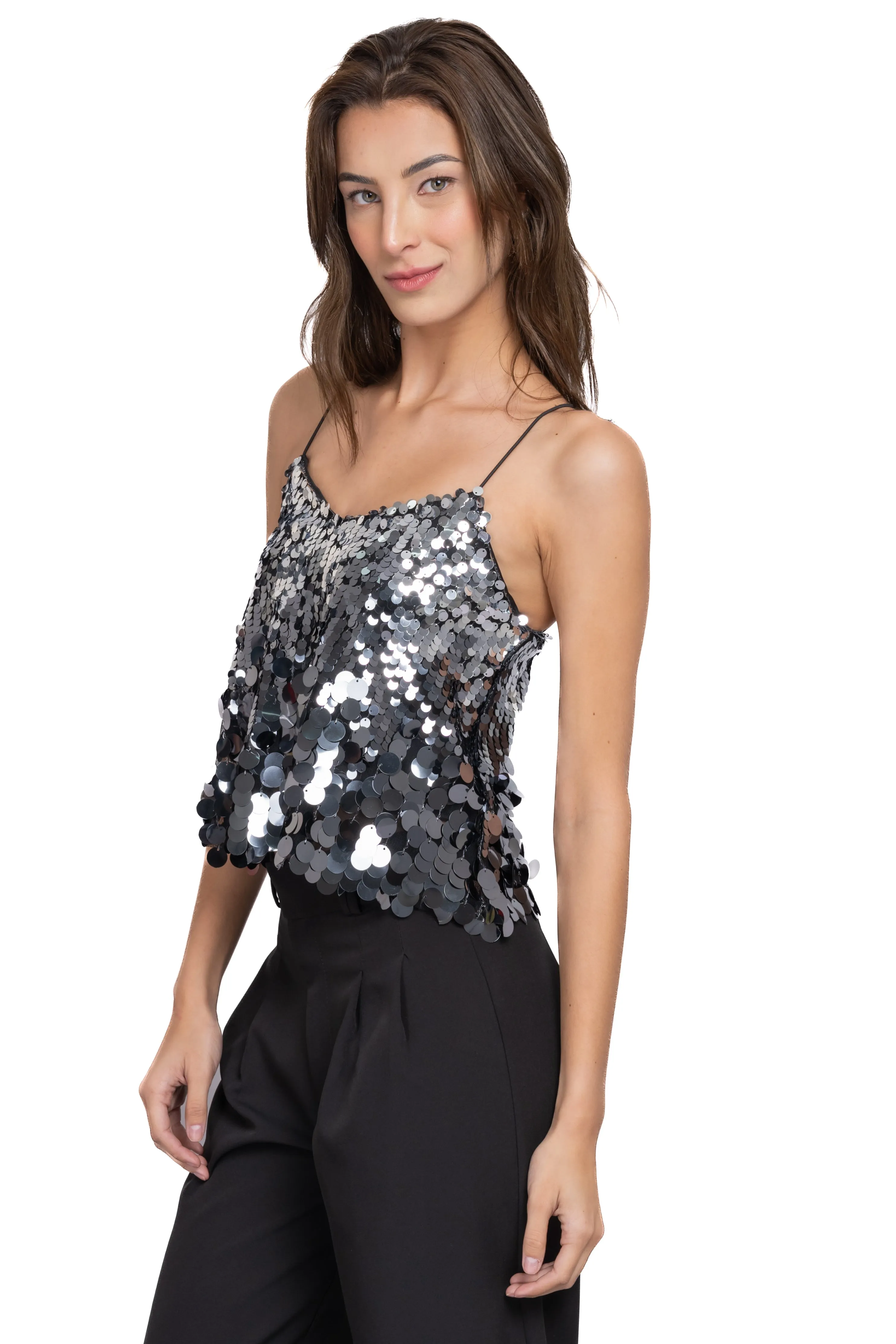 Top amplio lentejuelas maxi sold by Shasa product image thumbnail 3