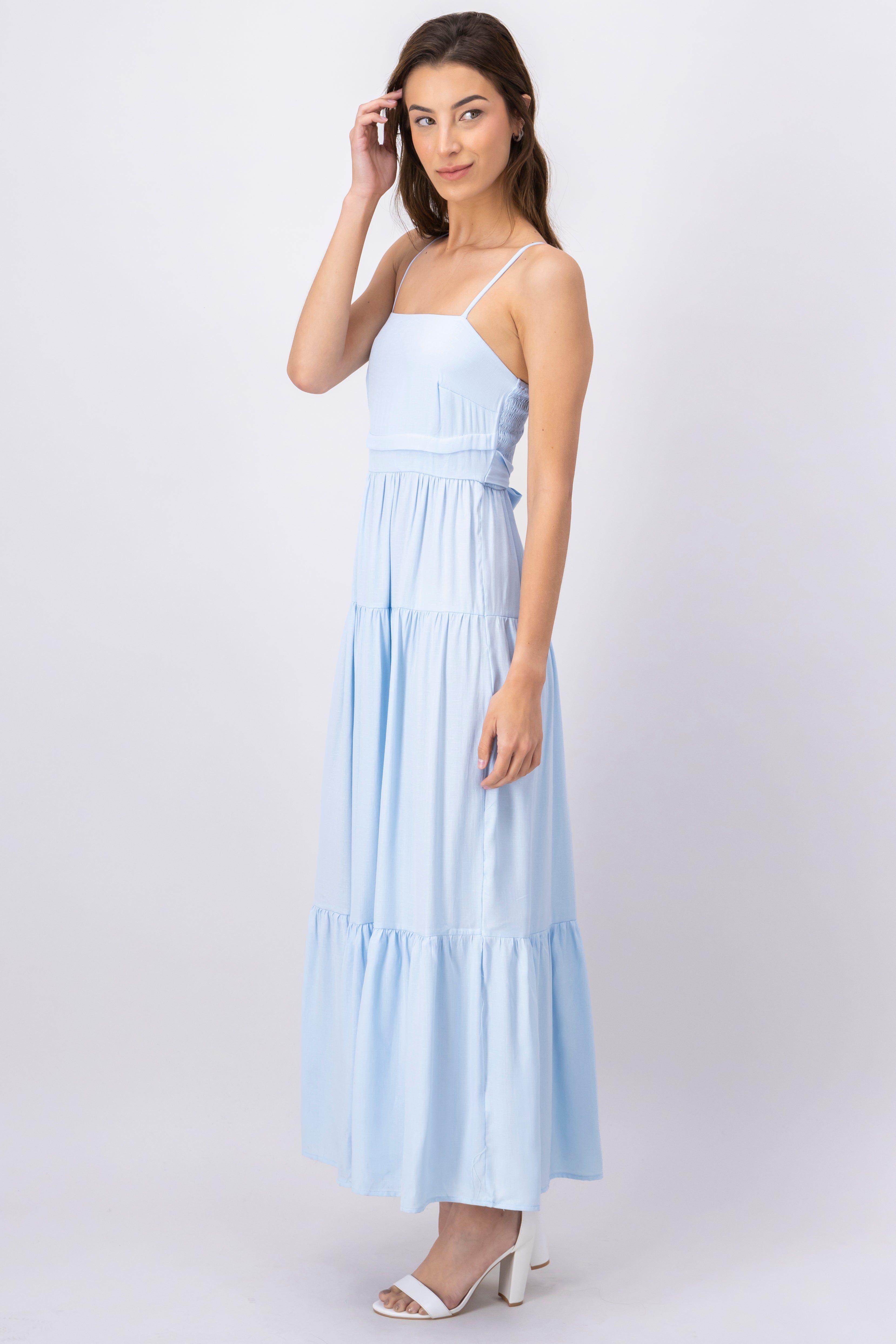 Vestido maxi fluido moño sold by Shasa product image thumbnail 3