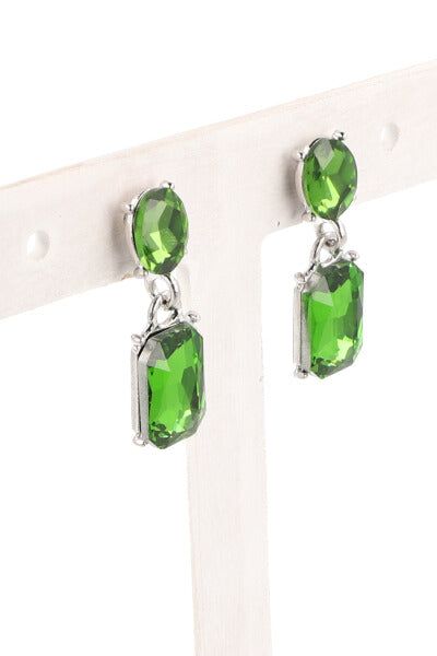 Aretes colgantes piedras cuadradas sold by Shasa product image thumbnail 4
