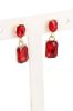 Aretes colgantes piedras cuadradas sold by Shasa