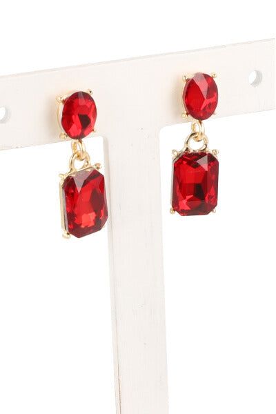 Aretes colgantes piedras cuadradas sold by Shasa product image thumbnail 2