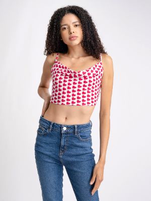 Top drapeado corazones sold by Shasa