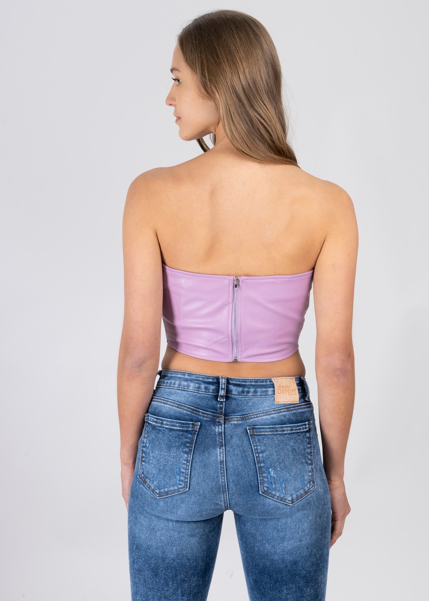 Top corset efecto piel sold by Shasa product image thumbnail 4