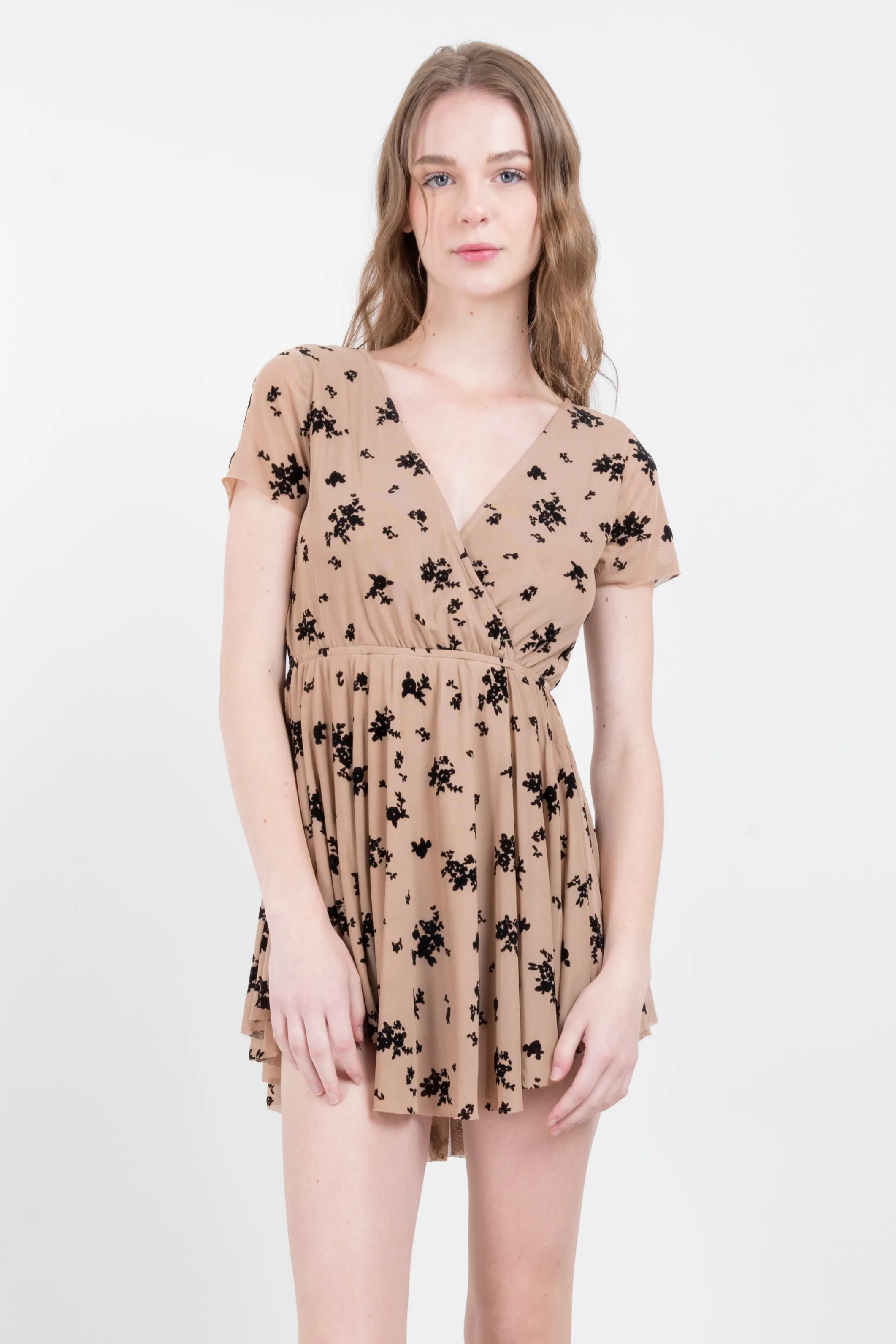 Vestido midi mesh flores sold by Shasa