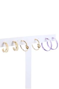 Set 3 pares arracadas nudo sold by Shasa