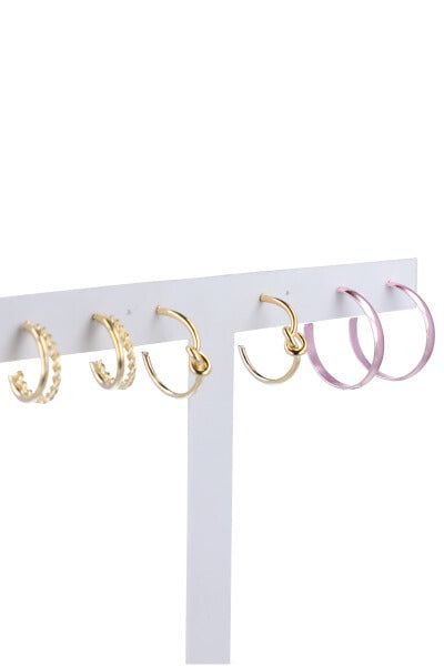 Set 3 pares arracadas nudo sold by Shasa product image thumbnail 4