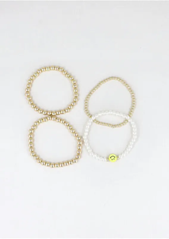 Set 4 Pulseras Beads Carita sold by Shasa