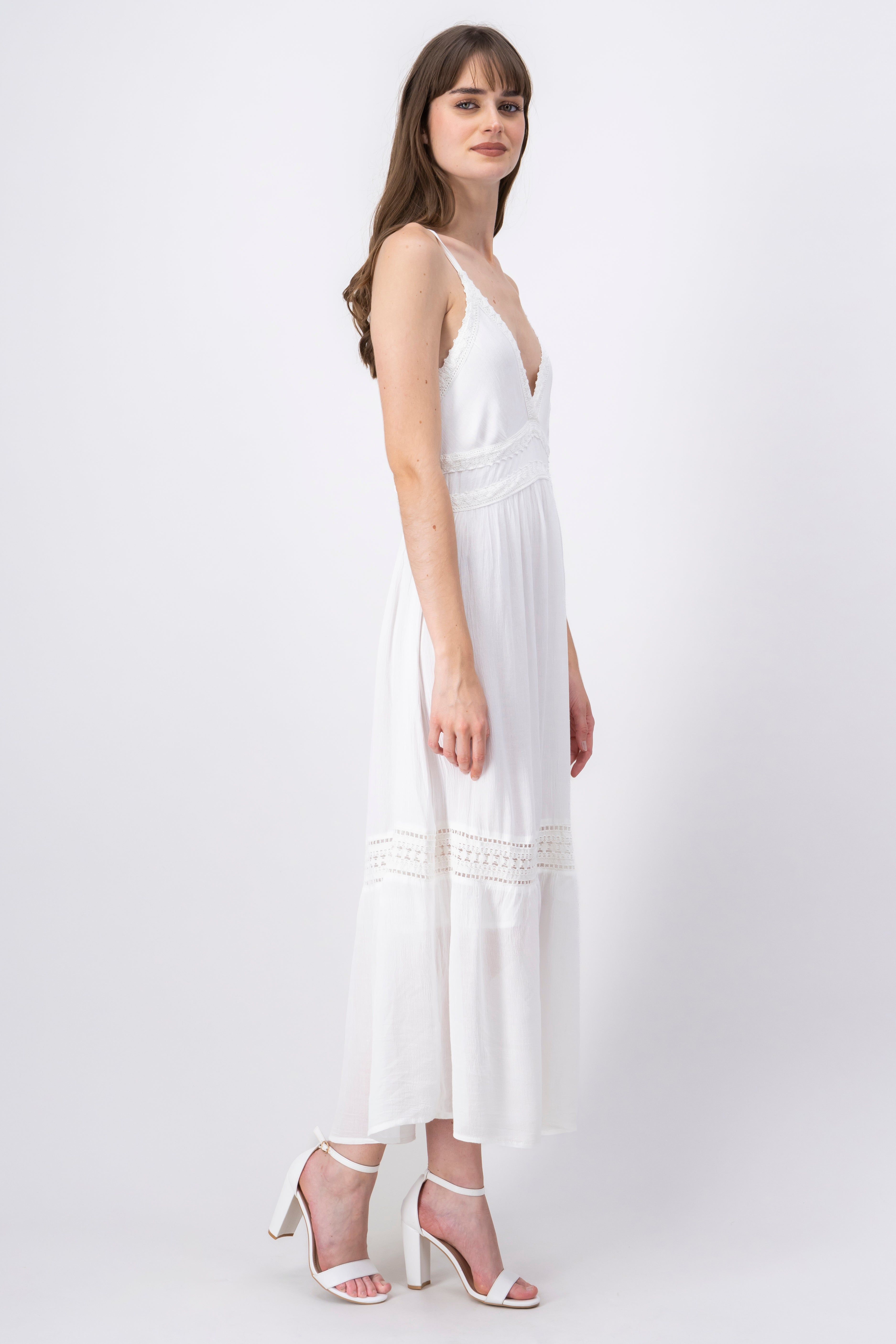 Vestido maxi detalles crochet sold by Shasa product image thumbnail 3