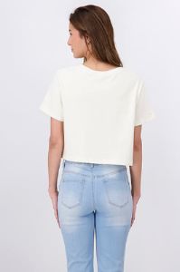 Playera crop estampado Brooklyn sold by Shasa