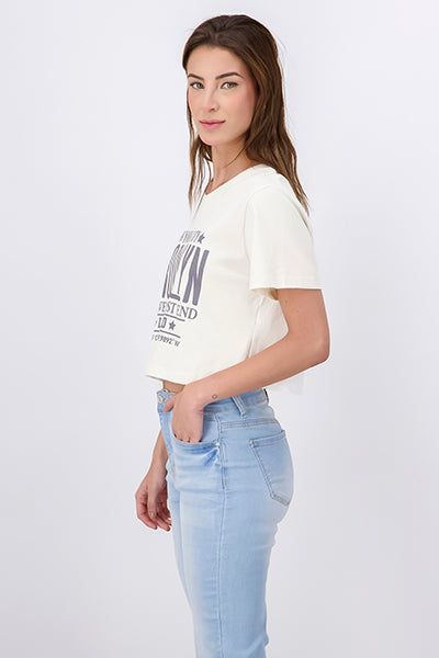 Playera crop estampado Brooklyn sold by Shasa product image thumbnail 3