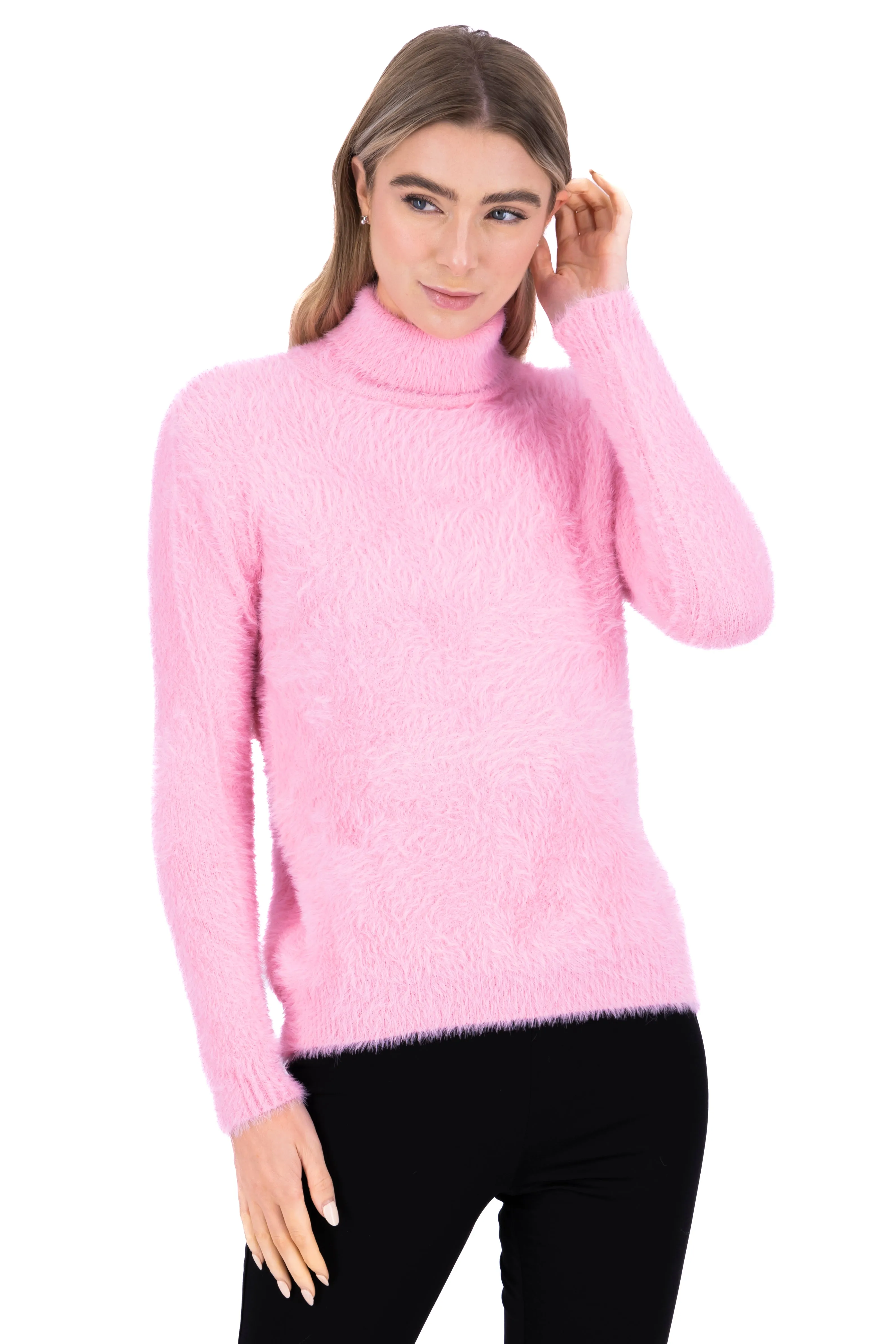 Suéter peluche cuello alto sold by Shasa