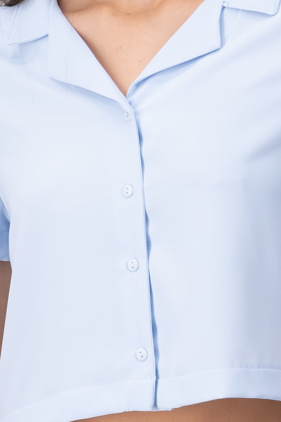 Camisa Crop Amplia Manga Corta sold by Shasa product image thumbnail 5