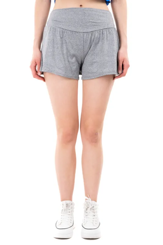 Falda short lisa cintura ancha sold by Shasa