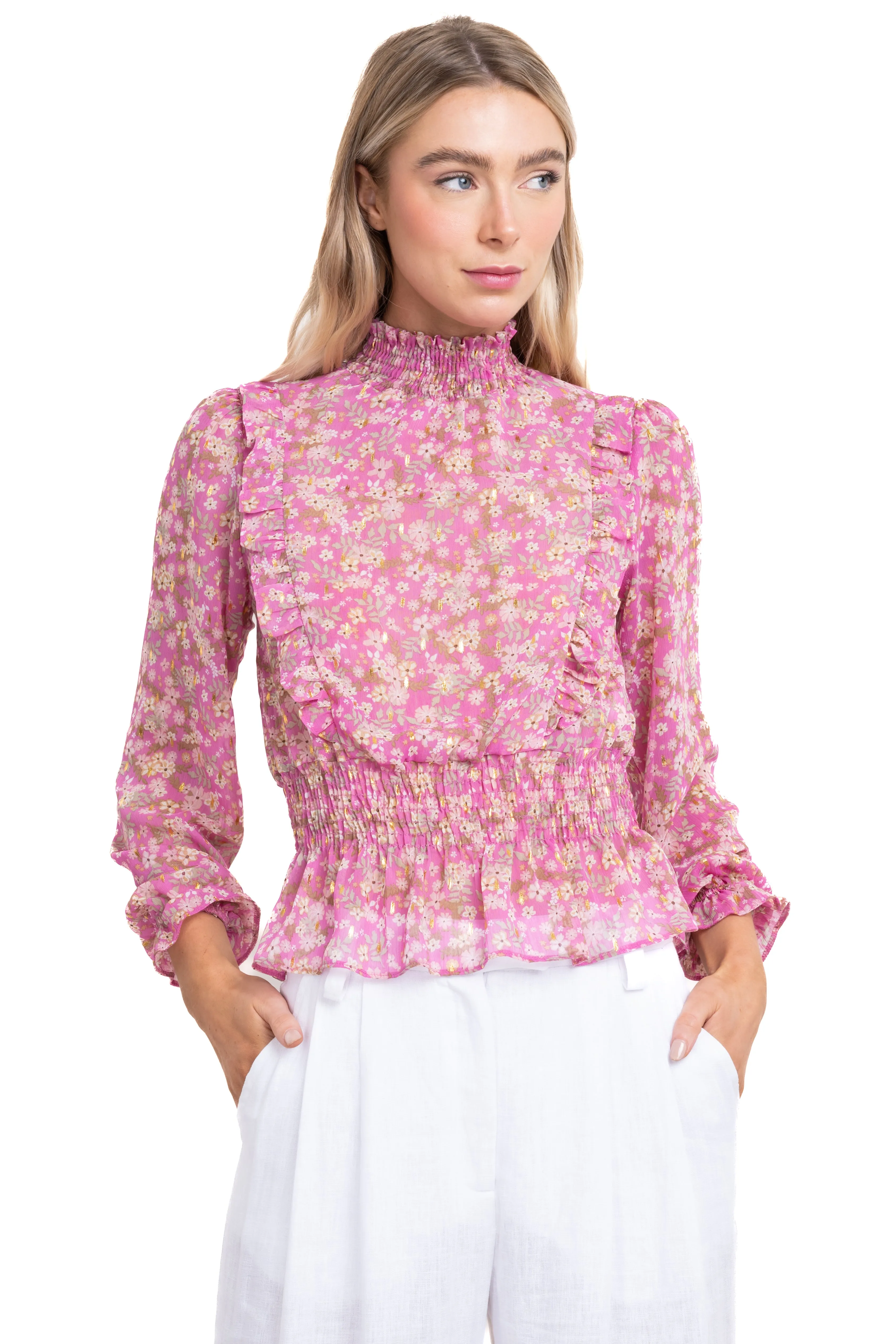 Blusa estampado flores olanes sold by Shasa