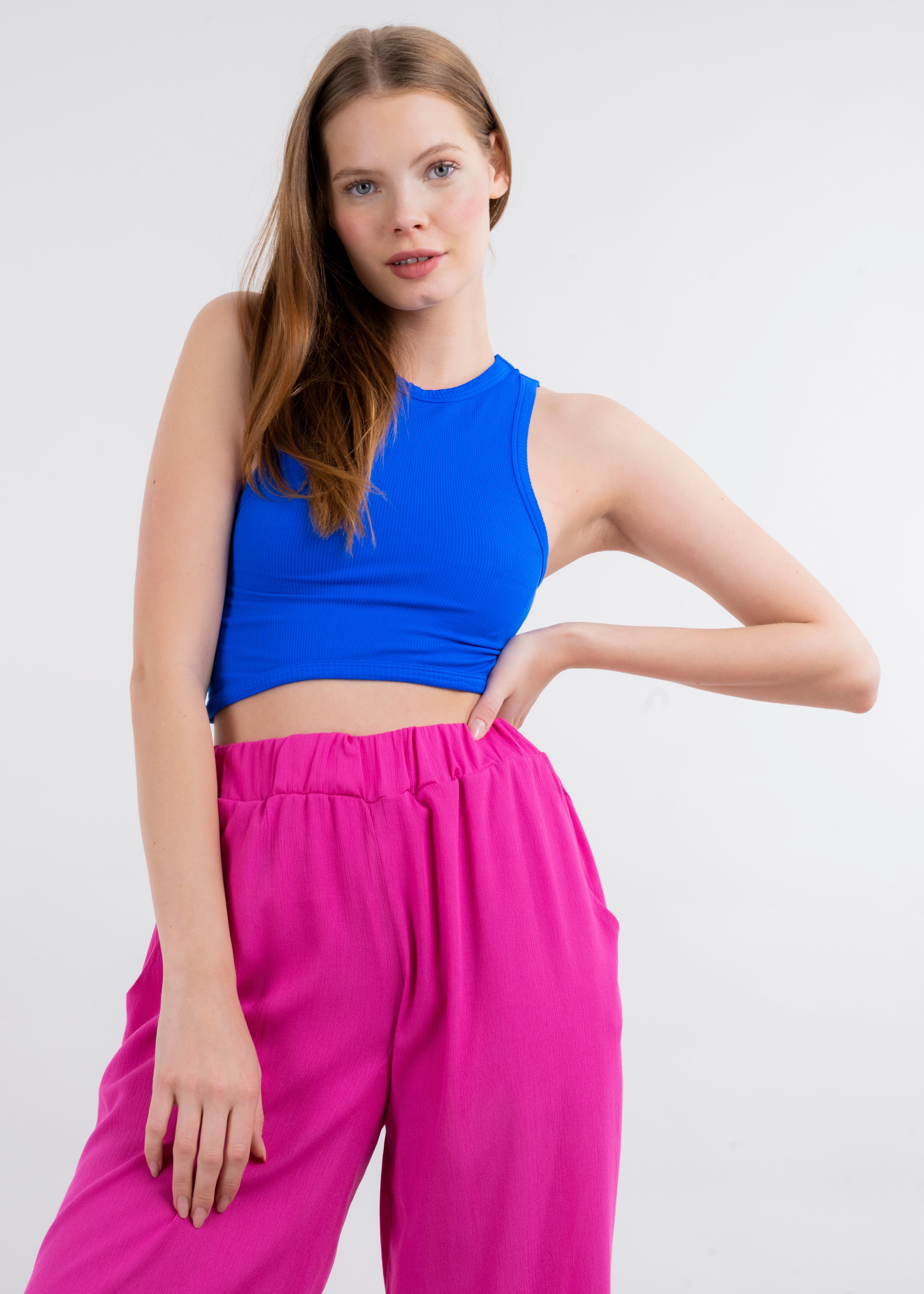 Top tank seamless liso sold by Shasa