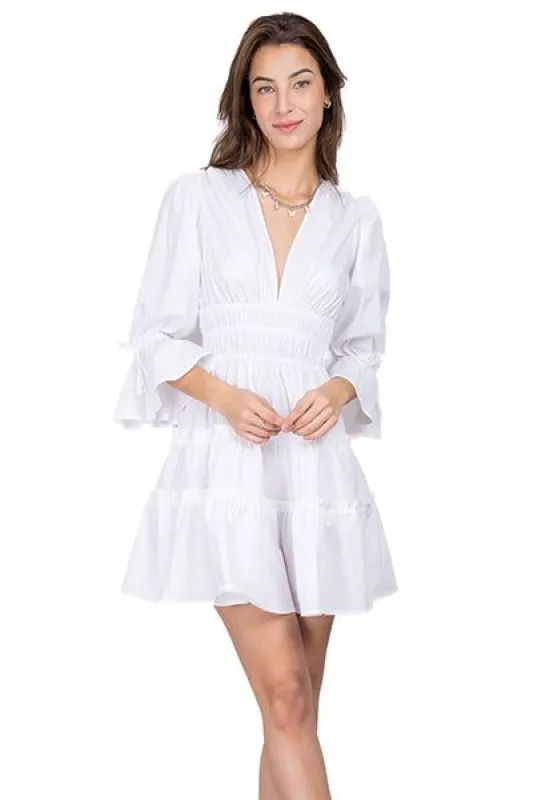 Vestido Mini Manga Olanes sold by Shasa