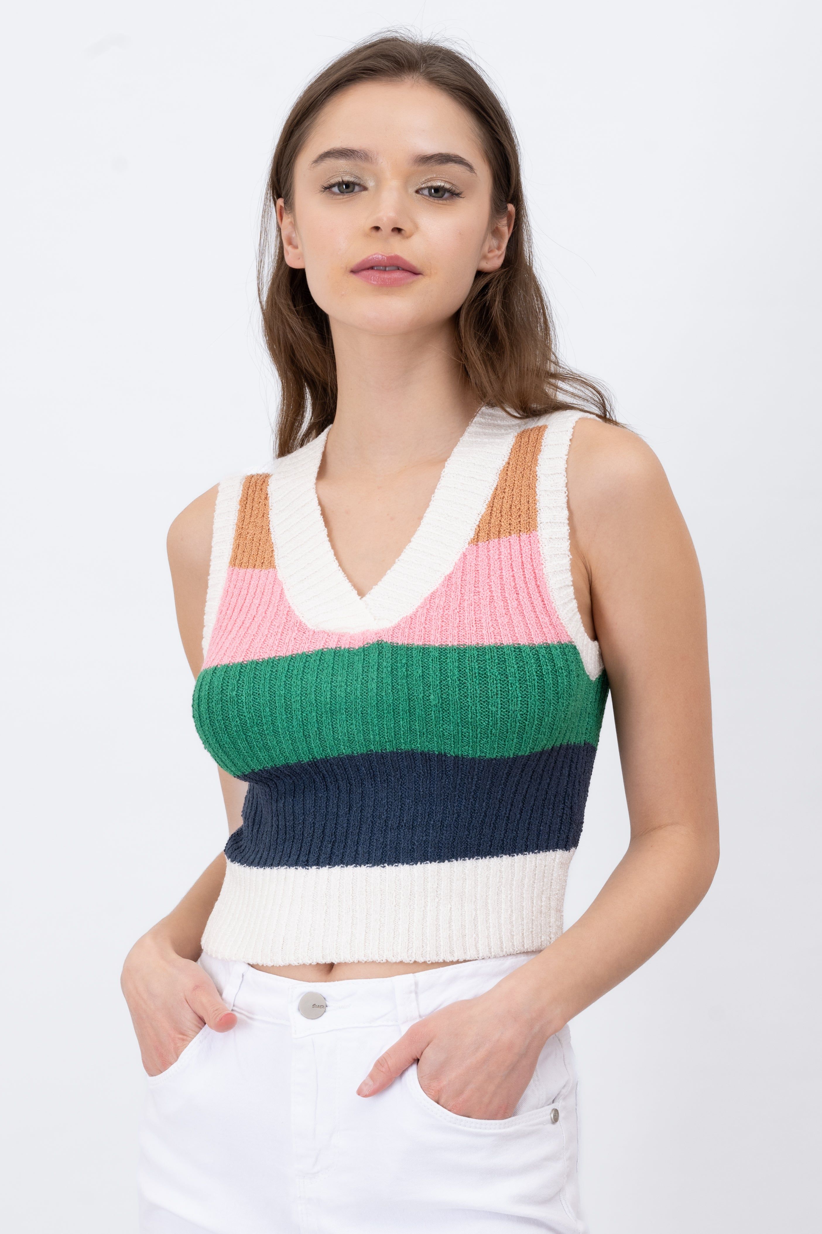 Chaleco Tejido Con Rayas sold by Shasa product image thumbnail 2