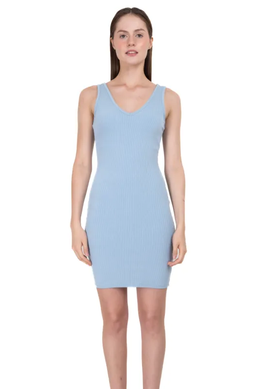 Vestido mini bodycon acanalado sold by Shasa