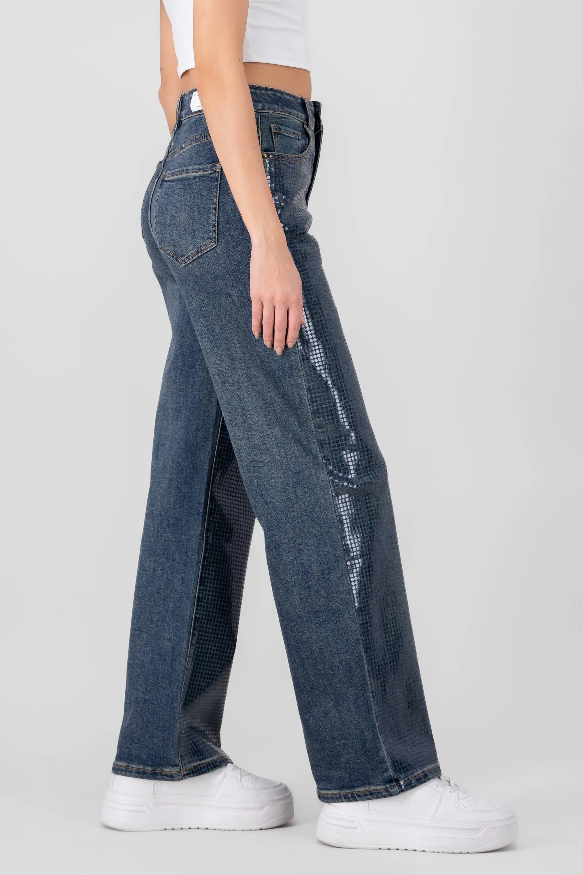 Jeans lentejuela transparente sold by Shasa product image thumbnail 3