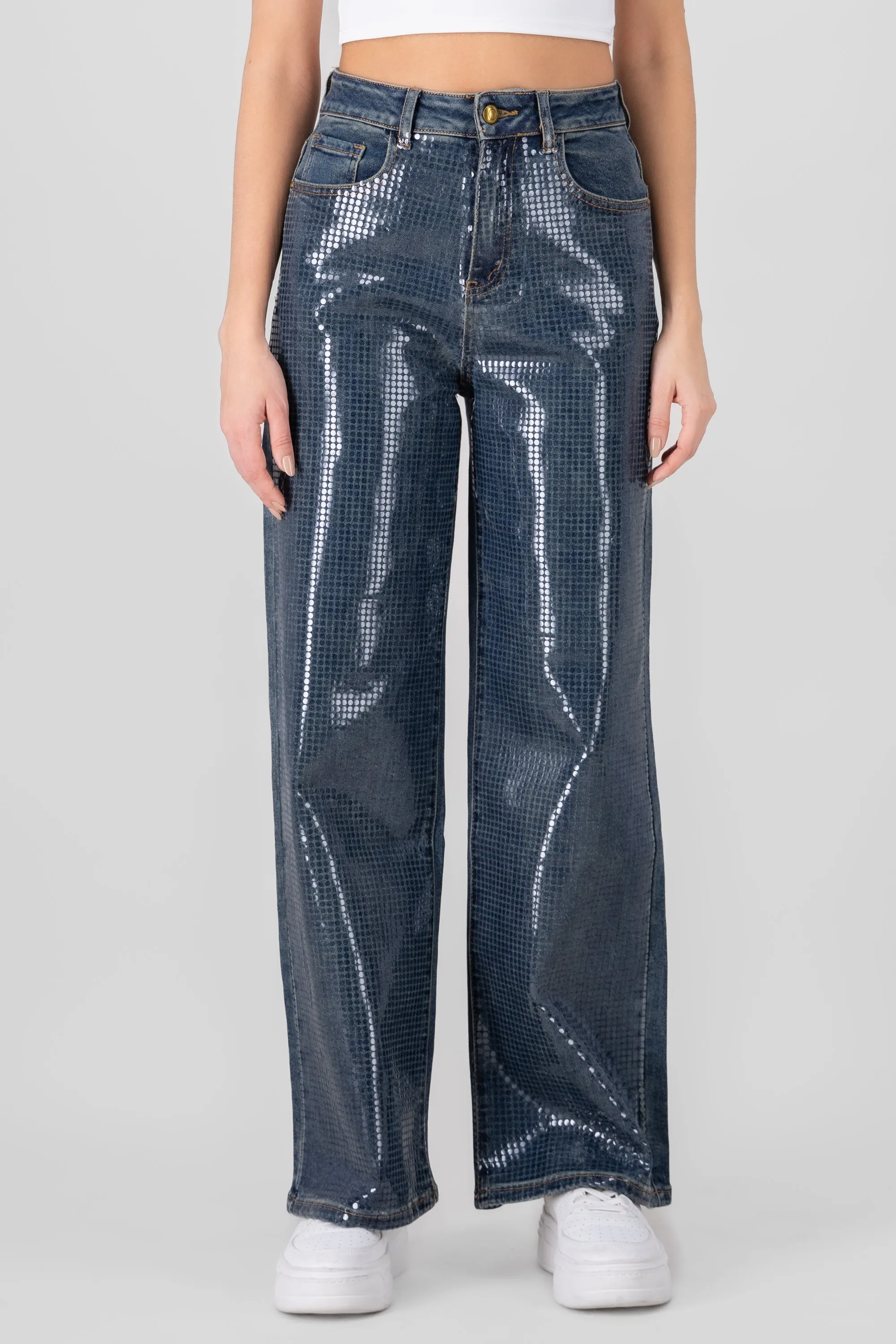 Jeans lentejuela transparente sold by Shasa product image thumbnail 2