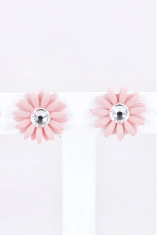 Aretes studs flores sold by Shasa