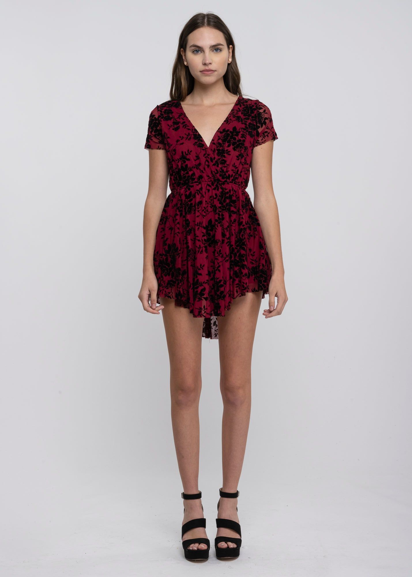 Vestido mini mesh flores flock sold by Shasa product image thumbnail 2