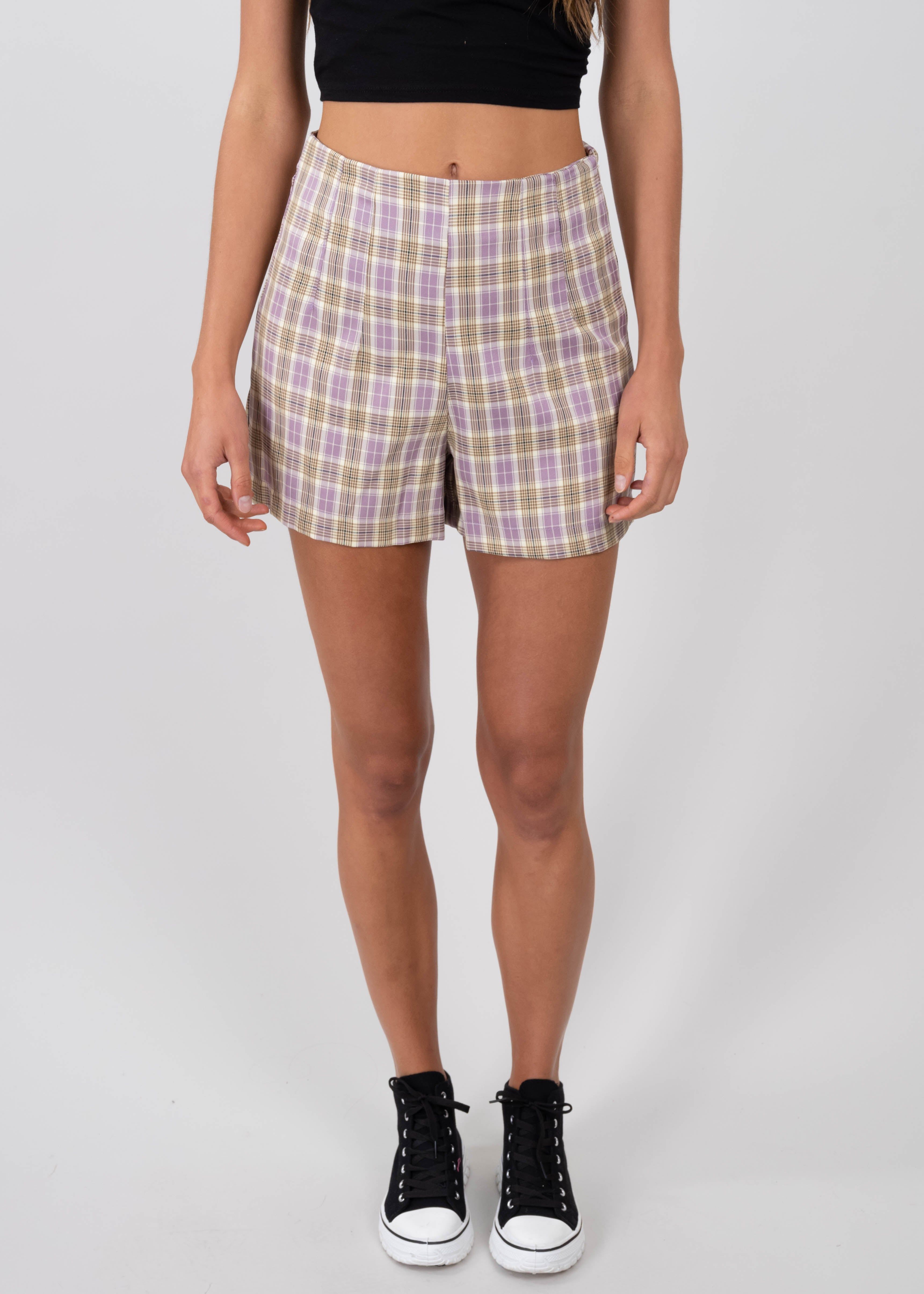 Short tiro alto estampado cuadros sold by Shasa product image thumbnail 2