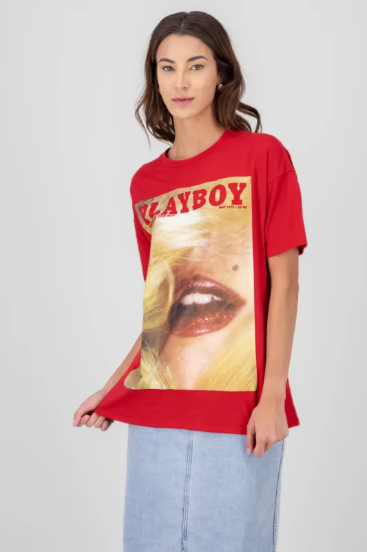 playera playboy labios sold by Shasa