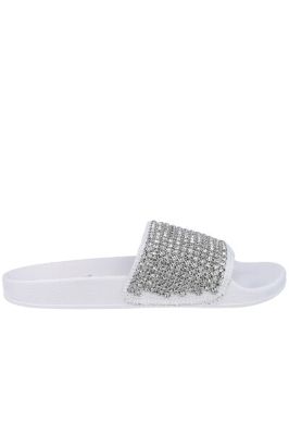 Sandalias slide brillos sold by Shasa