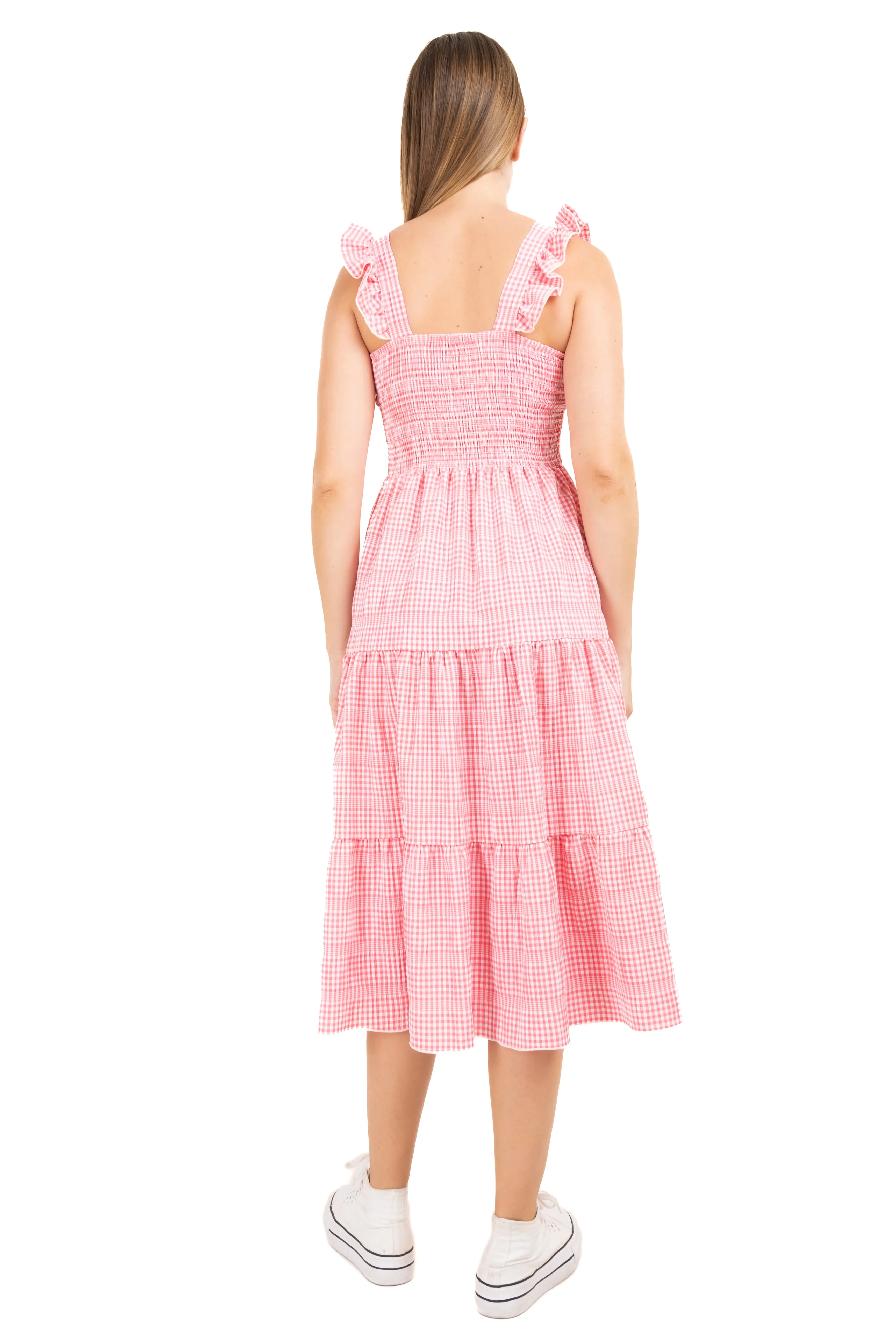 Vestido midi olanes cuadros sold by Shasa product image thumbnail 4