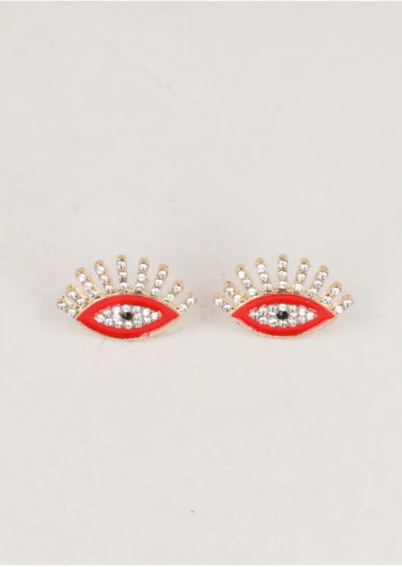 Aretes Ojos Pestañas sold by Shasa