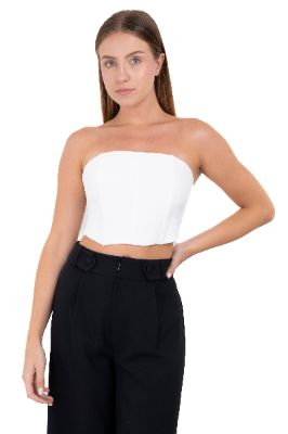 Top corset monocolor strapless sold by Shasa