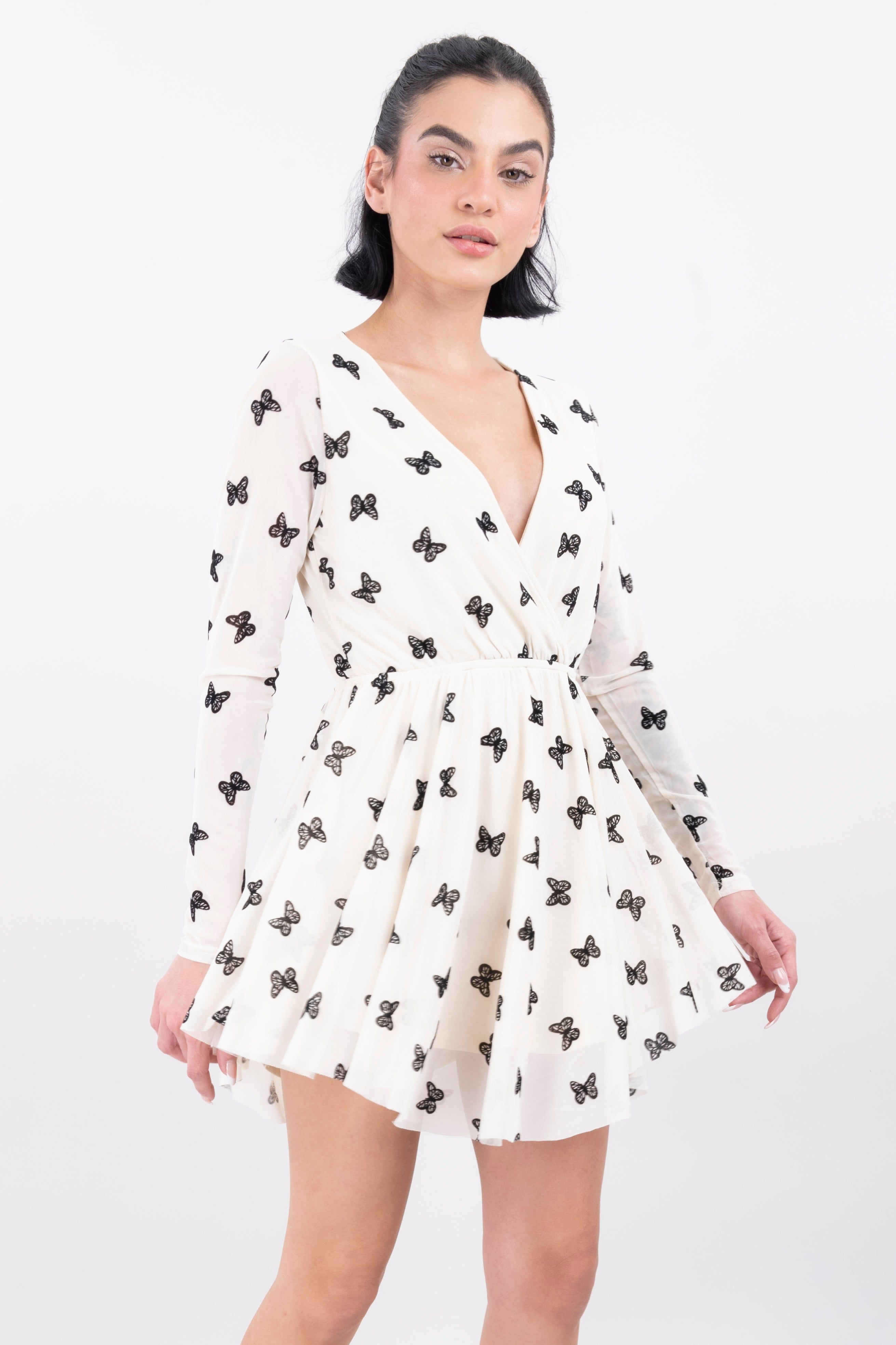 Vestido mini mesh mariposas sold by Shasa